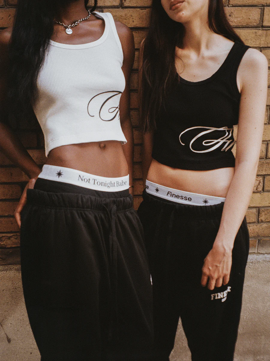 FINESSE* WOMENS TANK TOP BLACK - Image 4