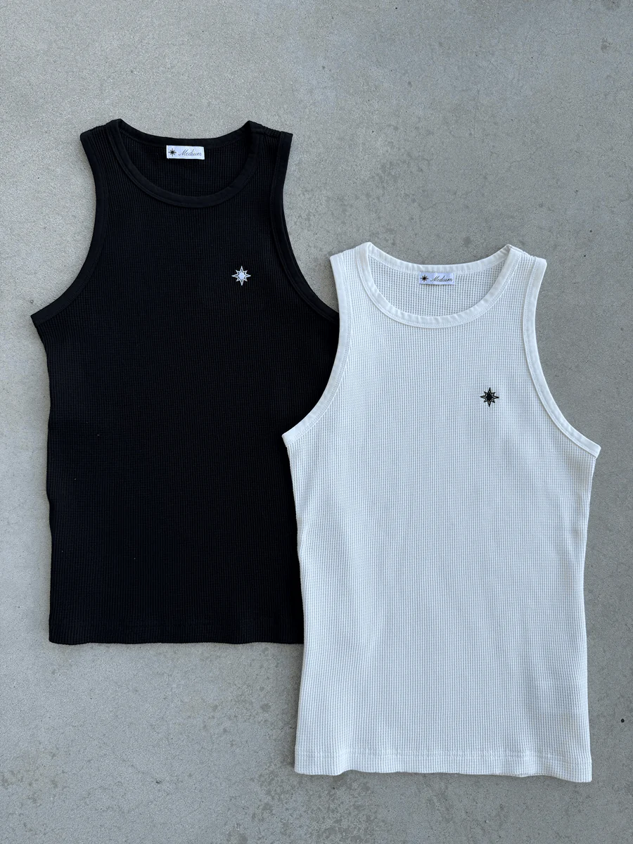 FINESSE* THERMAL TANK TOP BLACK - Image 3