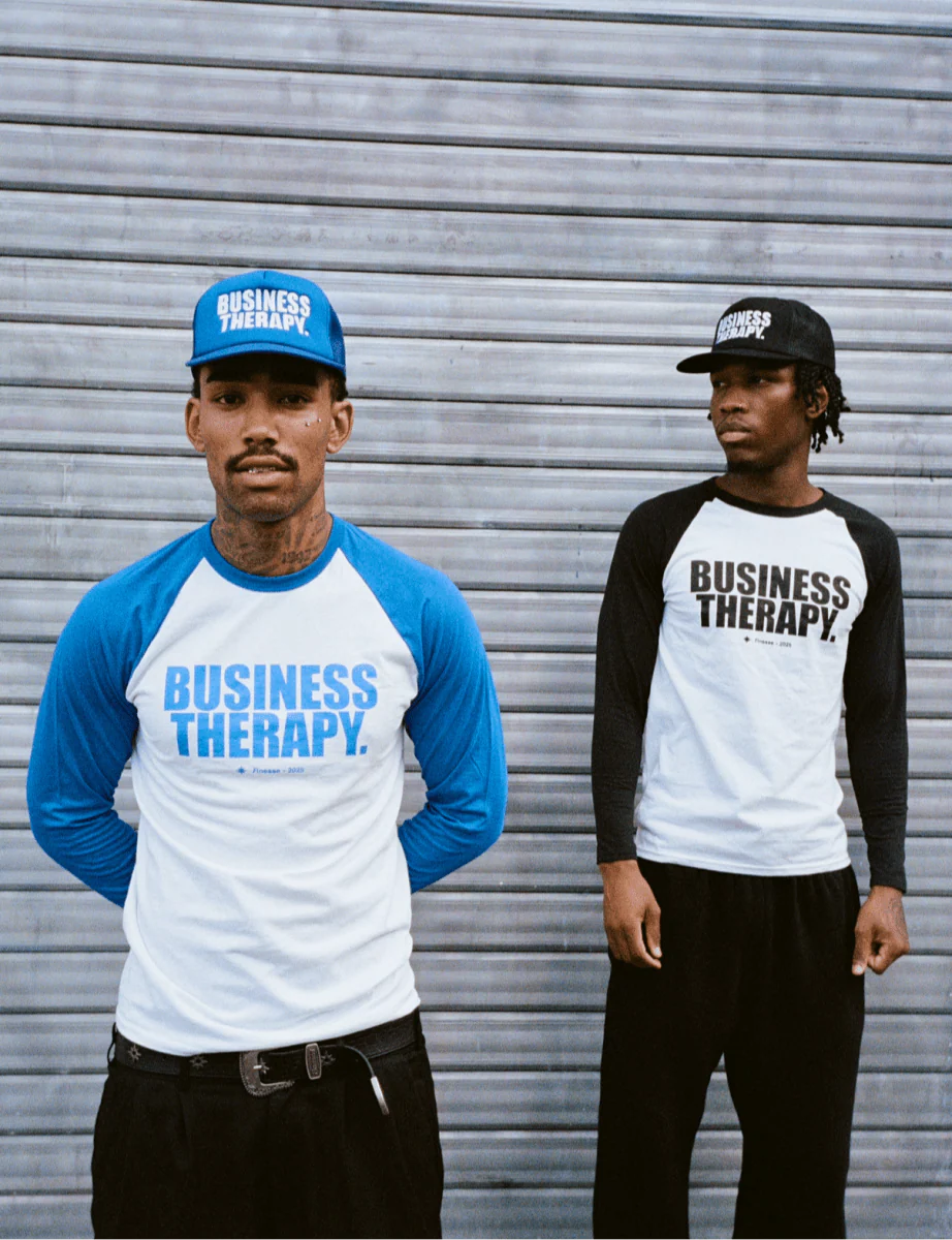 TRUCKER CAP "BUSINESS THERAPY" BLUE - Image 3