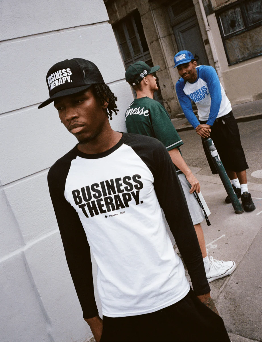 TRUCKER CAP "BUSINESS THERAPY" BLUE - Image 4